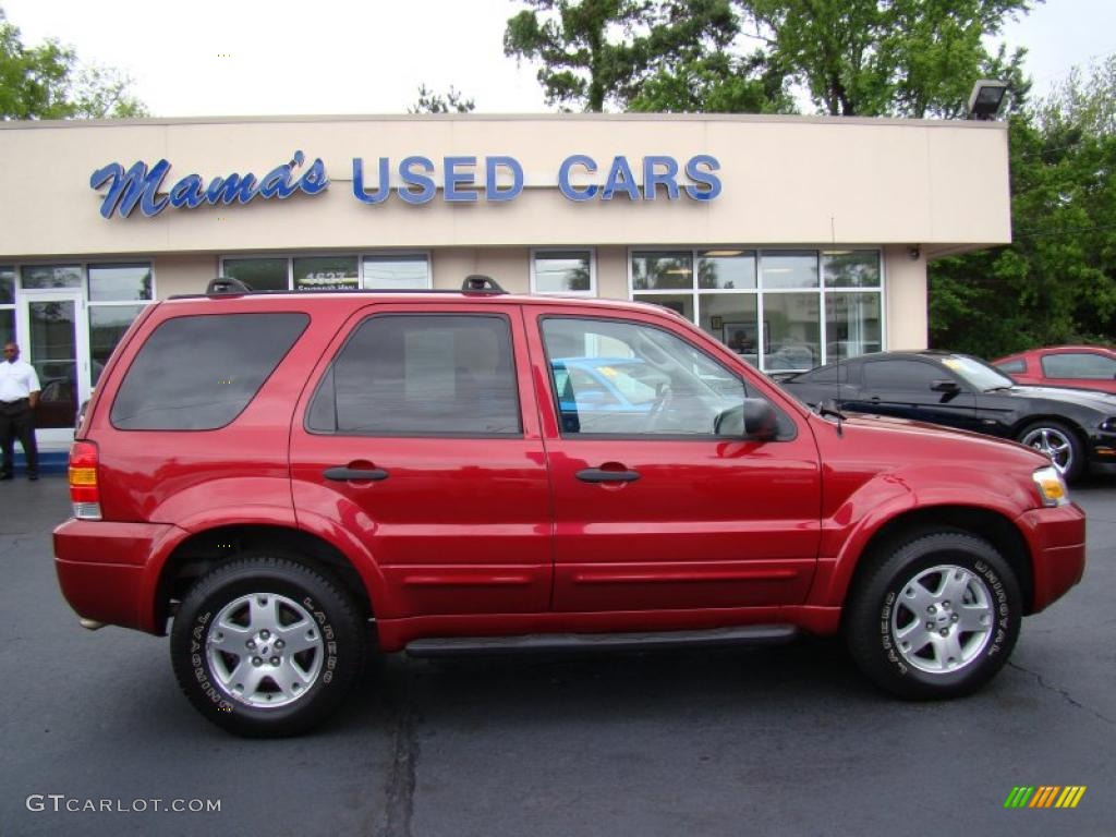 2007 Escape XLT V6 4WD - Redfire Metallic / Medium/Dark Flint photo #1