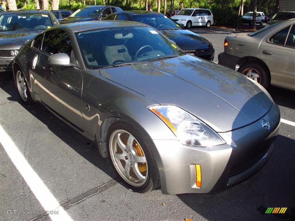 2003 350Z Track Coupe - Silverstone Metallic / Carbon Black photo #1