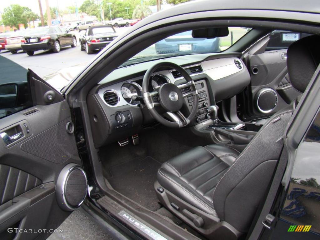 Charcoal Black Interior 2011 Ford Mustang GT Premium Coupe Photo #48557339