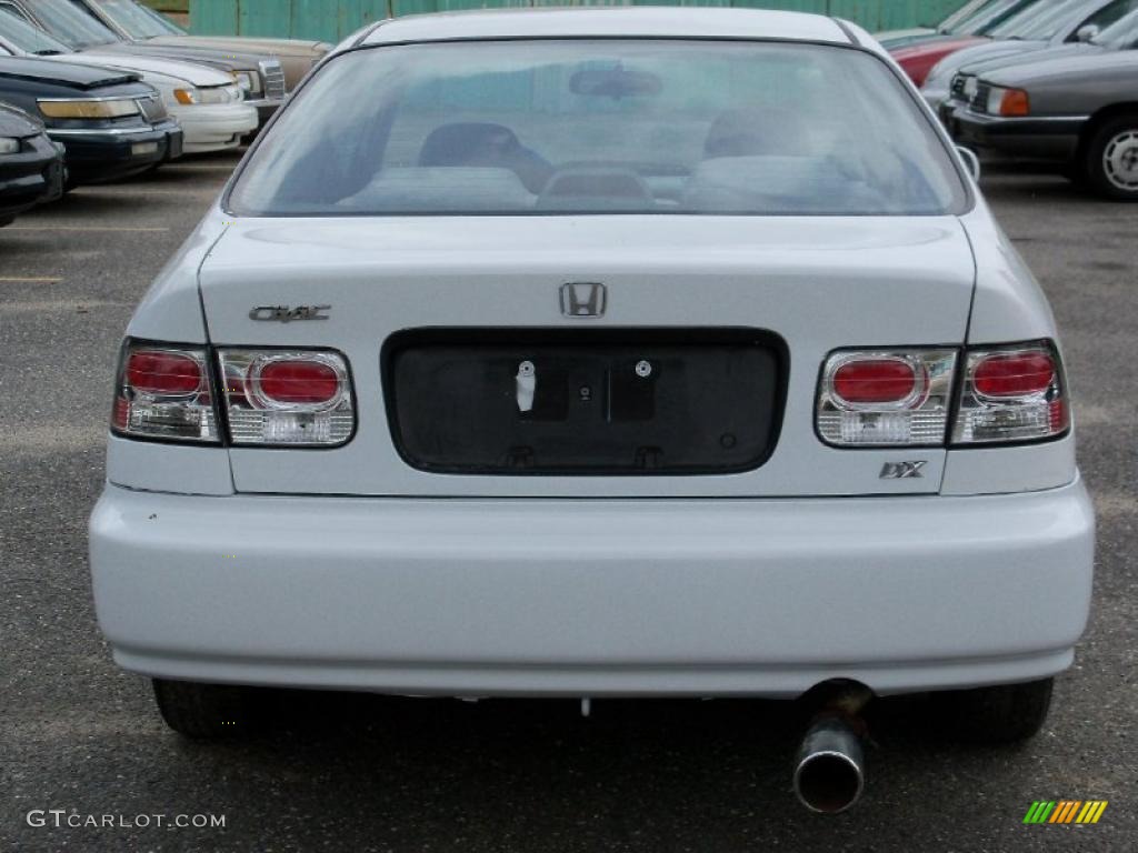 1997 Civic EX Coupe - Frost White / Gray photo #4