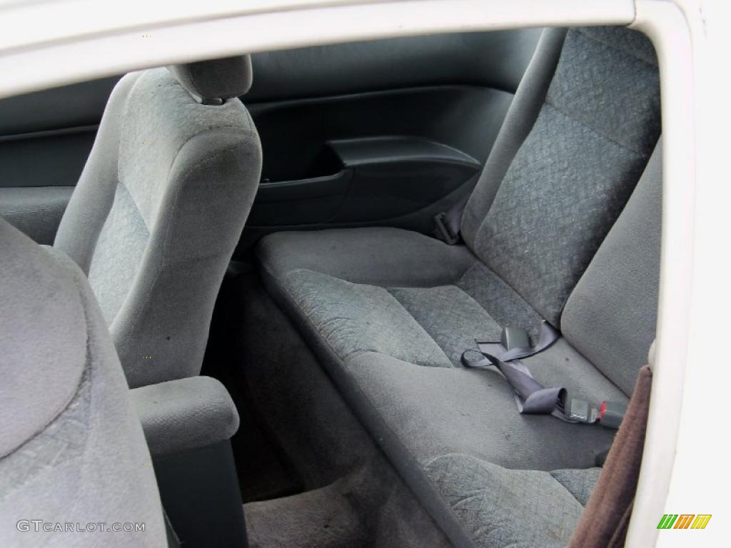 1997 Civic EX Coupe - Frost White / Gray photo #10
