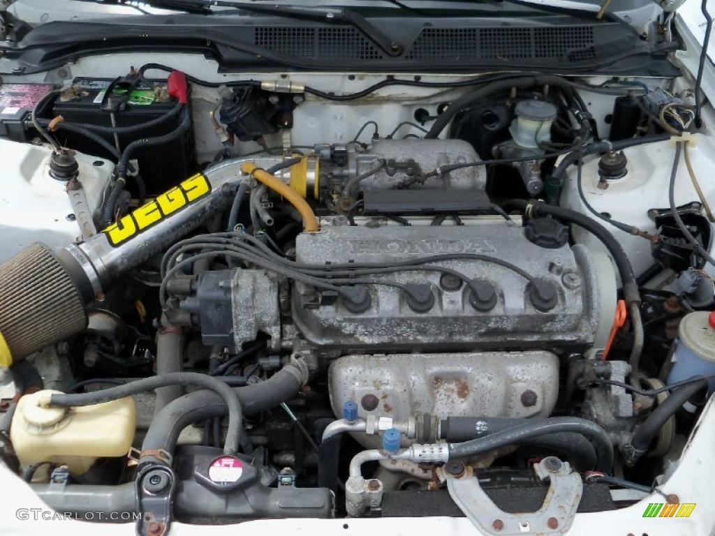 1997 Civic EX Coupe - Frost White / Gray photo #15