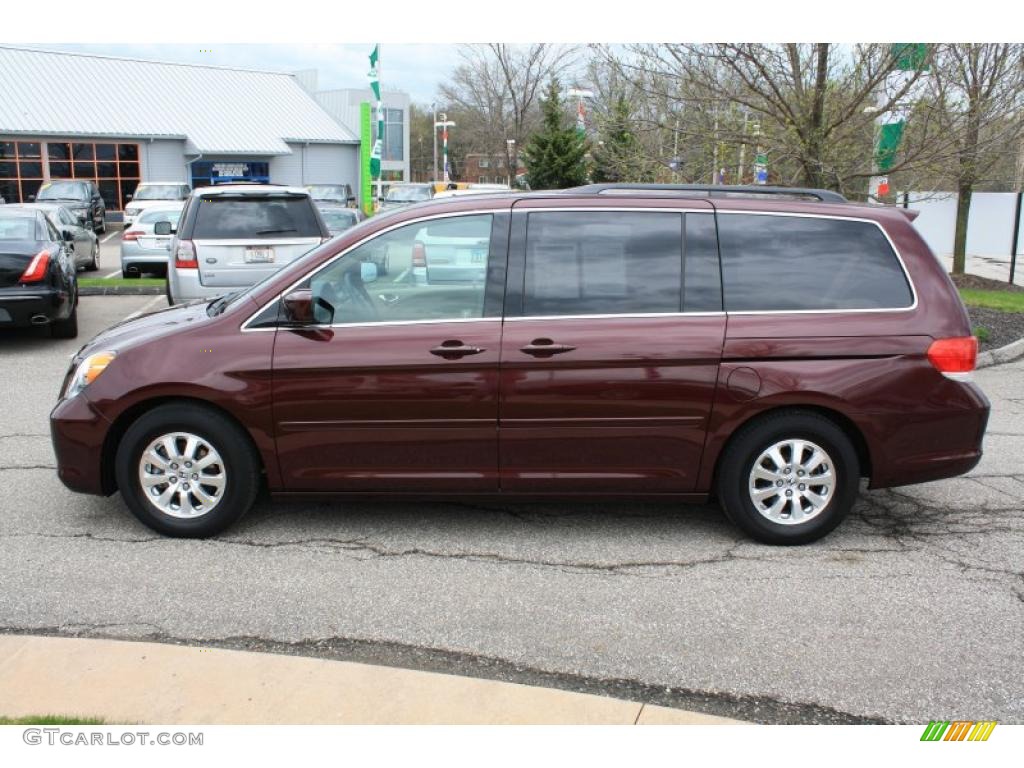Dark Cherry Pearl 2010 Honda Odyssey EX Exterior Photo #48558707