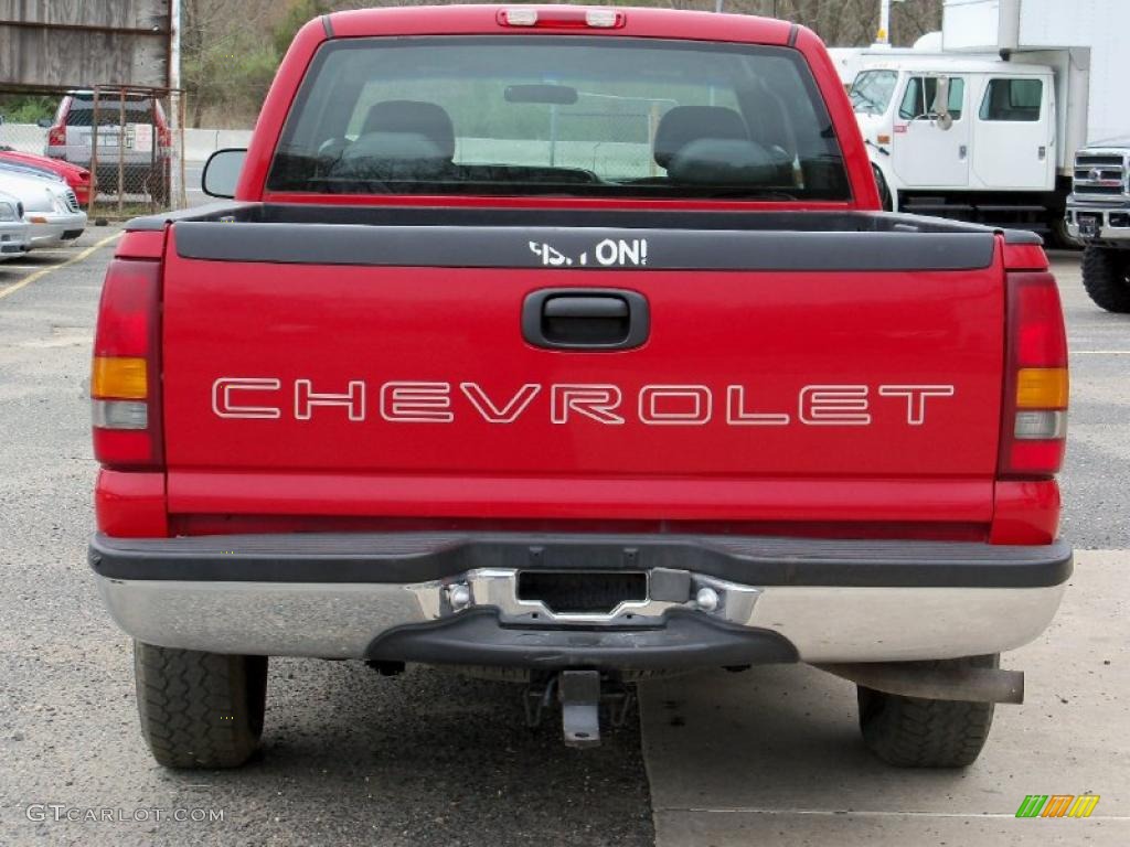 1999 Silverado 1500 Extended Cab 4x4 - Victory Red / Graphite photo #4