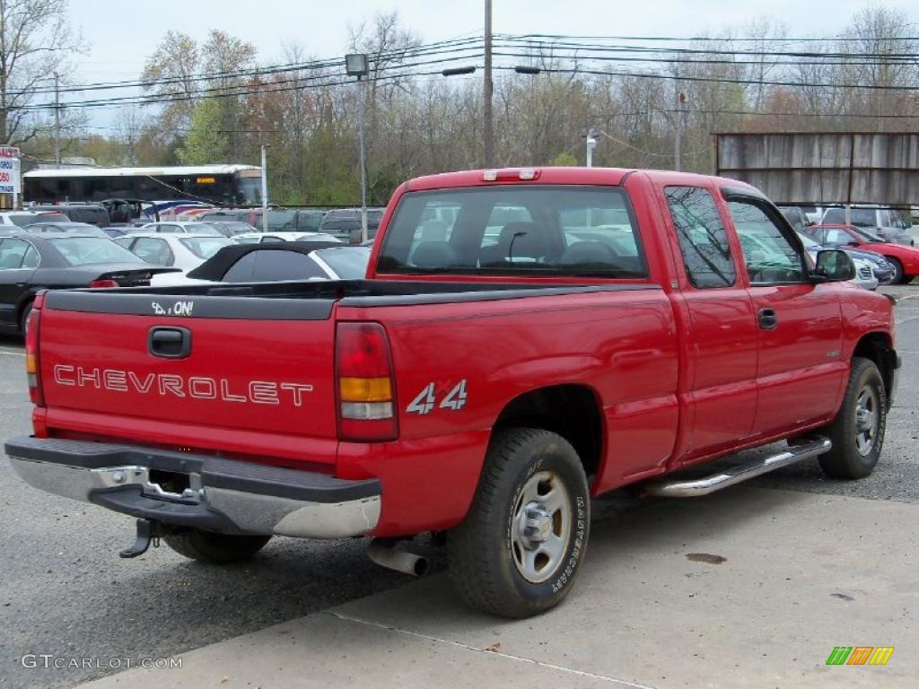 1999 Silverado 1500 Extended Cab 4x4 - Victory Red / Graphite photo #6