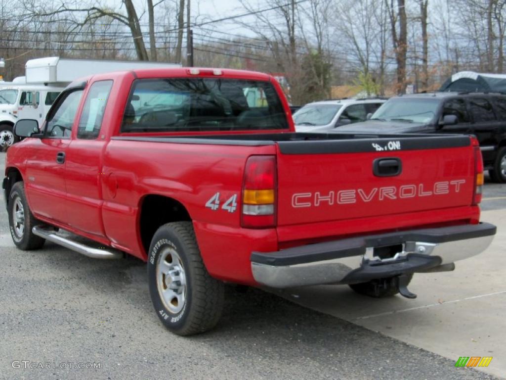 1999 Silverado 1500 Extended Cab 4x4 - Victory Red / Graphite photo #7