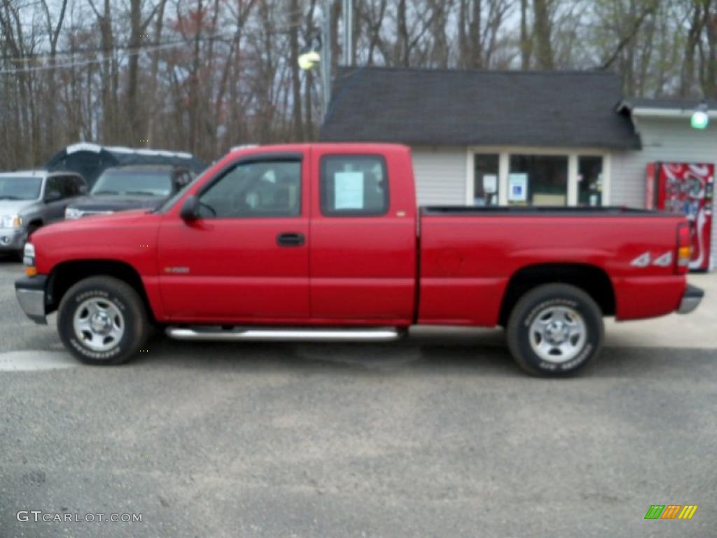 1999 Silverado 1500 Extended Cab 4x4 - Victory Red / Graphite photo #8