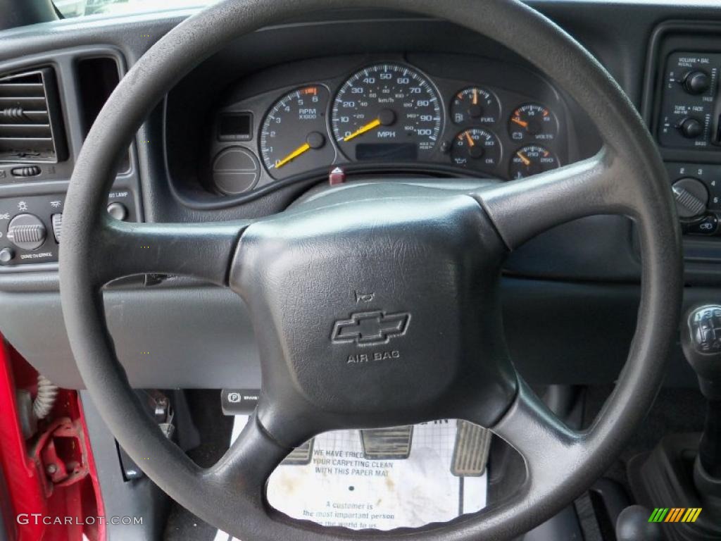 1999 Chevrolet Silverado 1500 Extended Cab 4x4 Graphite Steering Wheel Photo #48558896