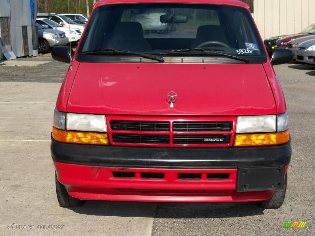 Poppy Red Dodge Caravan