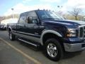 2005 True Blue Metallic Ford F250 Super Duty Lariat Crew Cab 4x4  photo #10