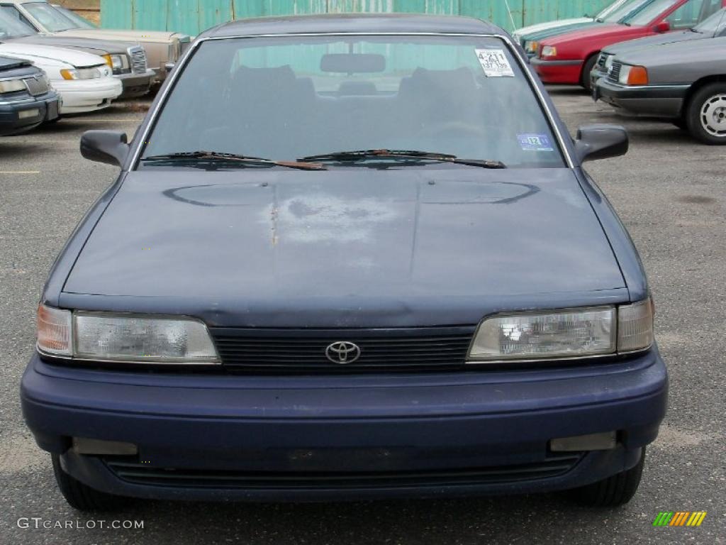 1991 Camry Deluxe Sedan - Dark Blue Pearl Metallic / Blue photo #1