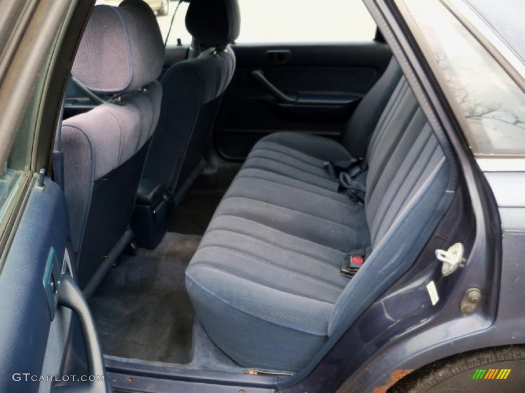 Blue Interior 1991 Toyota Camry Deluxe Sedan Photo #48559466