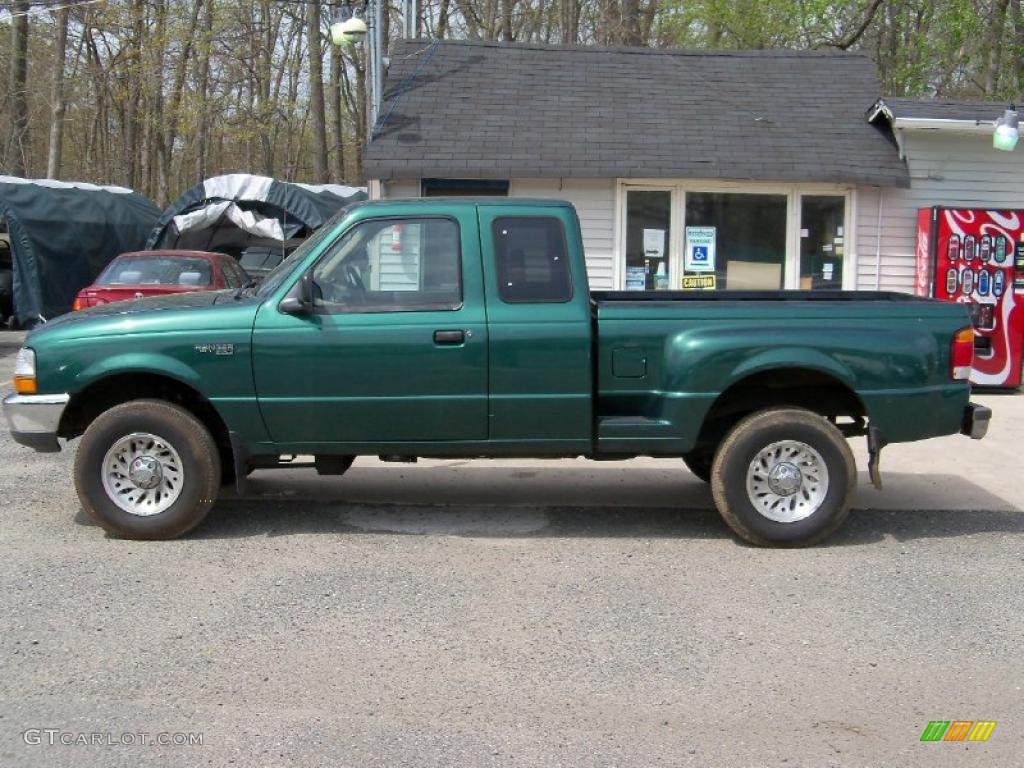 Amazon Green Metallic 1999 Ford Ranger XLT Extended Cab 4x4 Exterior Photo #48559892