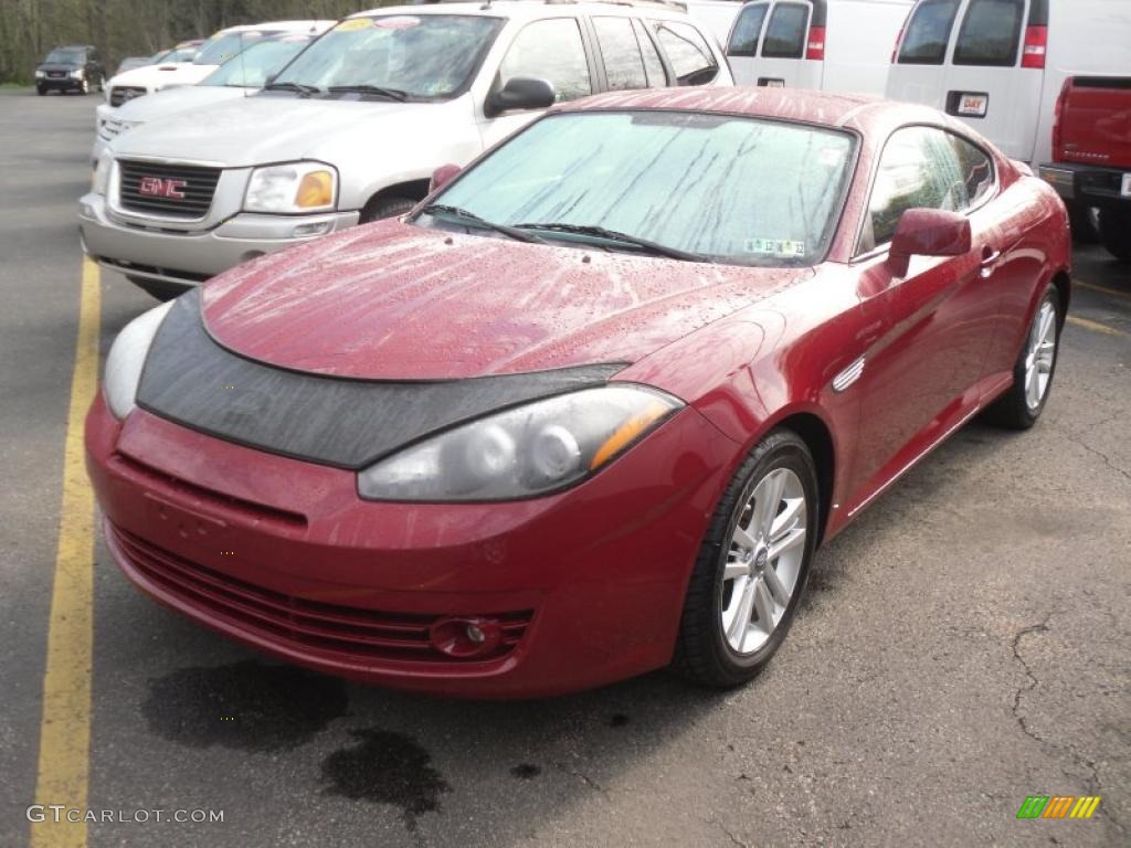 Redfire Pearl 2007 Hyundai Tiburon GS Exterior Photo #48560237