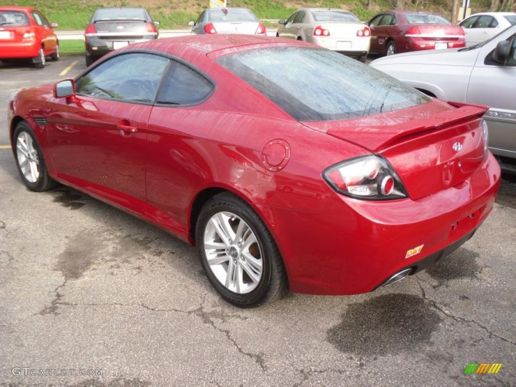 Redfire Pearl 2007 Hyundai Tiburon GS Exterior Photo #48560246