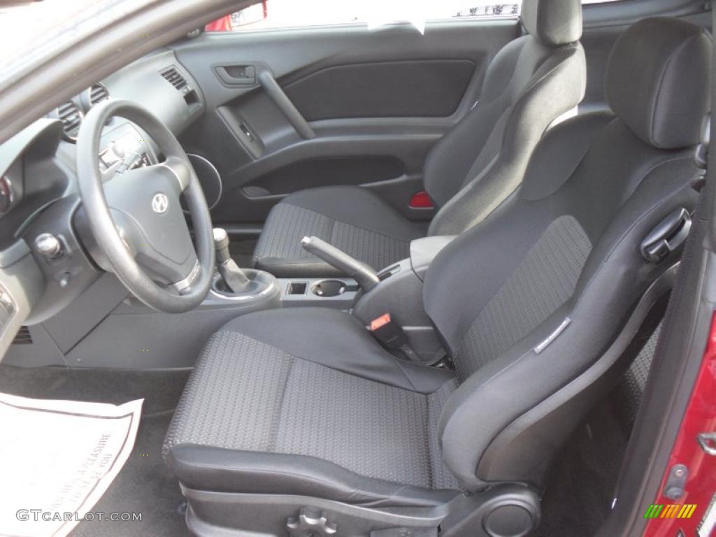 Black Interior 2007 Hyundai Tiburon GS Photo #48560264