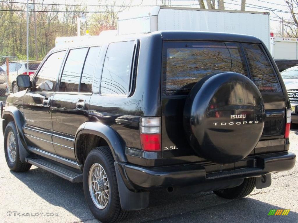 2000 Trooper S 4x4 - Ebony Black / Beige photo #6