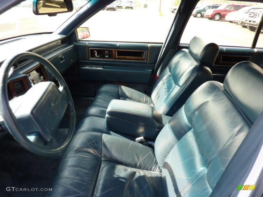 Blue Interior 1993 Cadillac DeVille Sedan Photo #48564448