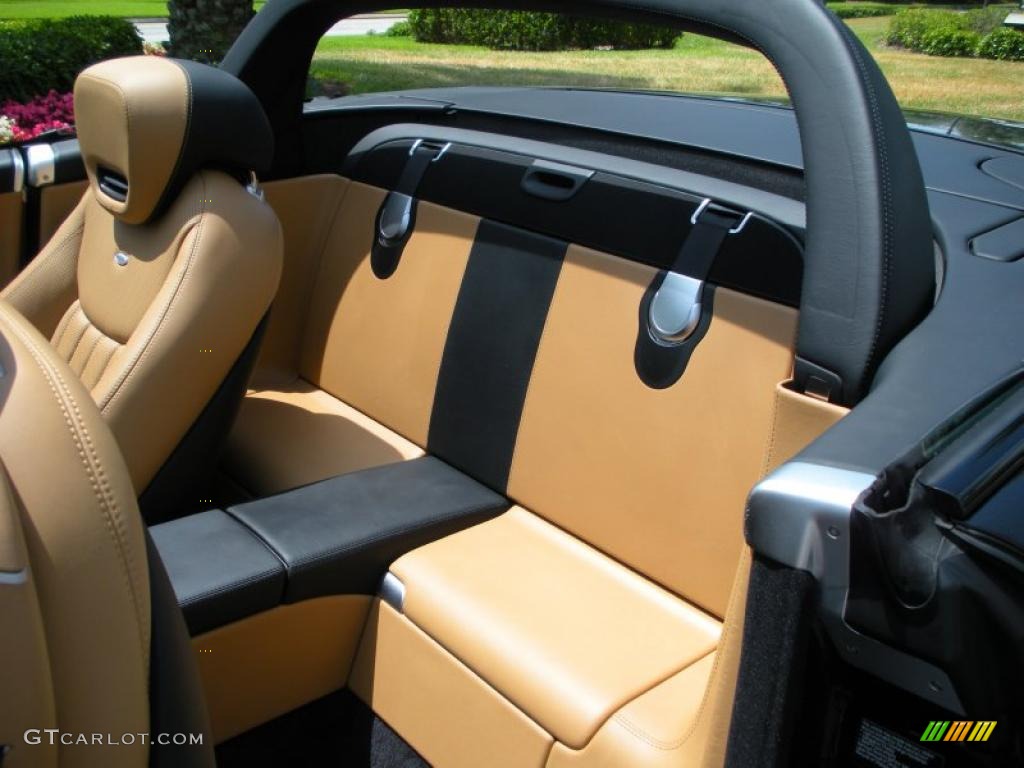 designo Sand/Black Interior 2009 Mercedes-Benz SL 550 Roadster Photo #48564970