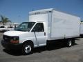 White - Savana Cutaway 3500 Commercial Moving Truck Photo No. 3