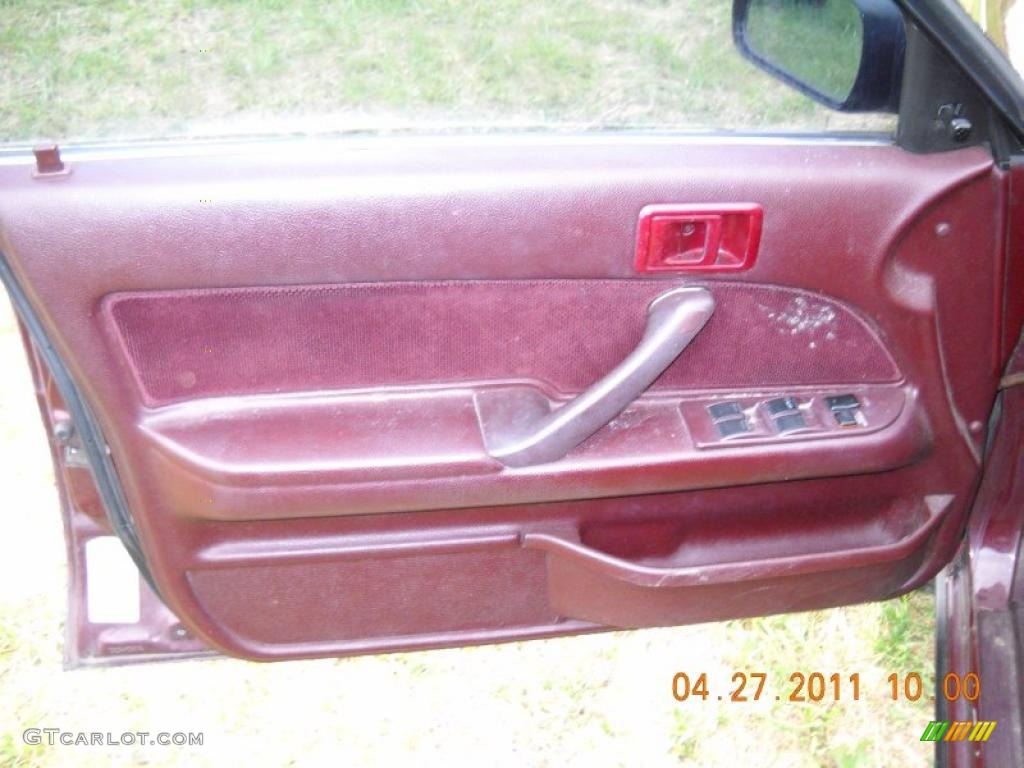 1991 Camry Deluxe Sedan - Dark Red Pearl Metallic / Dark Red photo #9