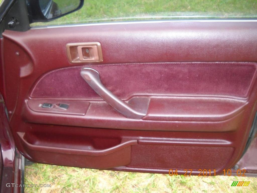 1991 Camry Deluxe Sedan - Dark Red Pearl Metallic / Dark Red photo #12