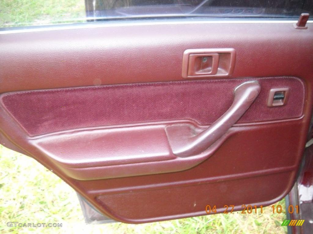 1991 Camry Deluxe Sedan - Dark Red Pearl Metallic / Dark Red photo #13