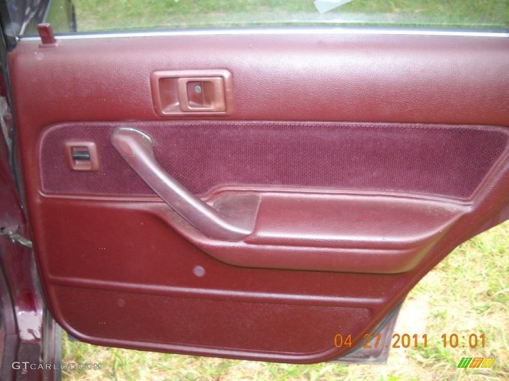 1991 Camry Deluxe Sedan - Dark Red Pearl Metallic / Dark Red photo #14