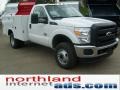 Oxford White - F350 Super Duty XL Regular Cab 4x4 Chassis Commercial Photo No. 2
