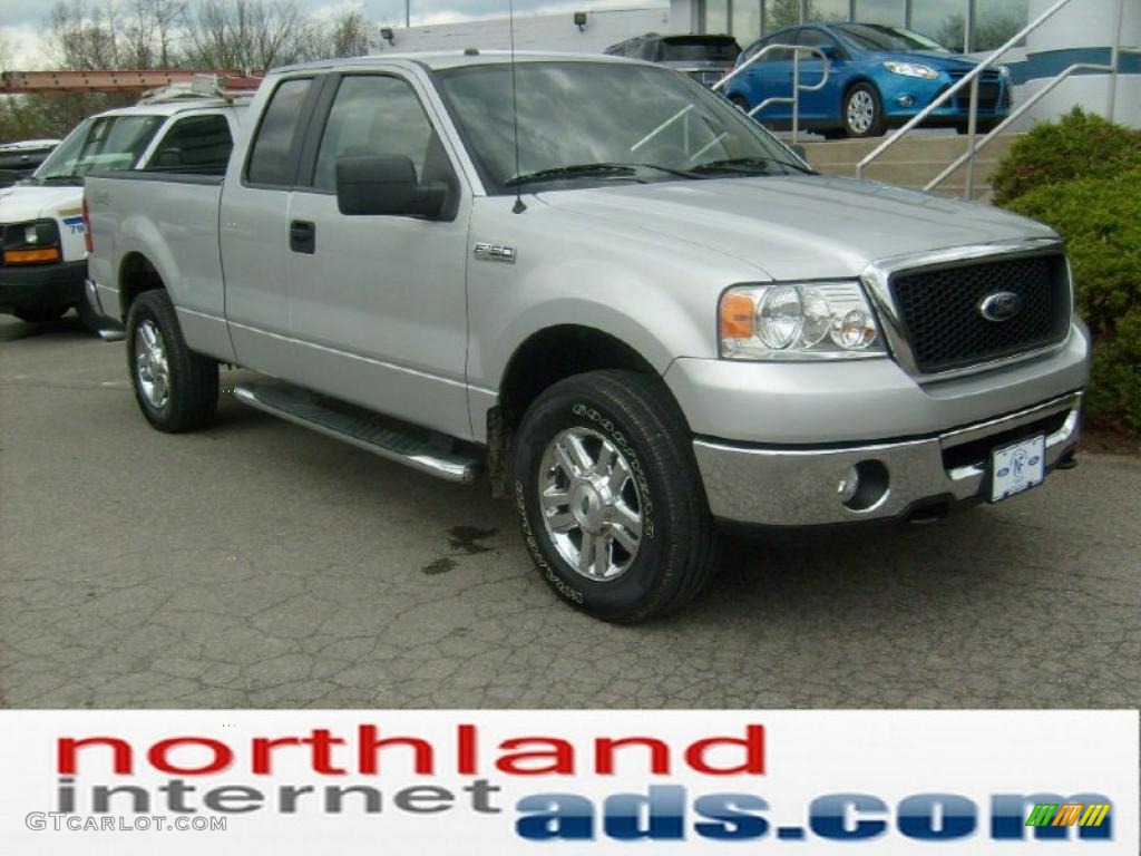 2006 F150 XLT SuperCab 4x4 - Silver Metallic / Medium Flint photo #2