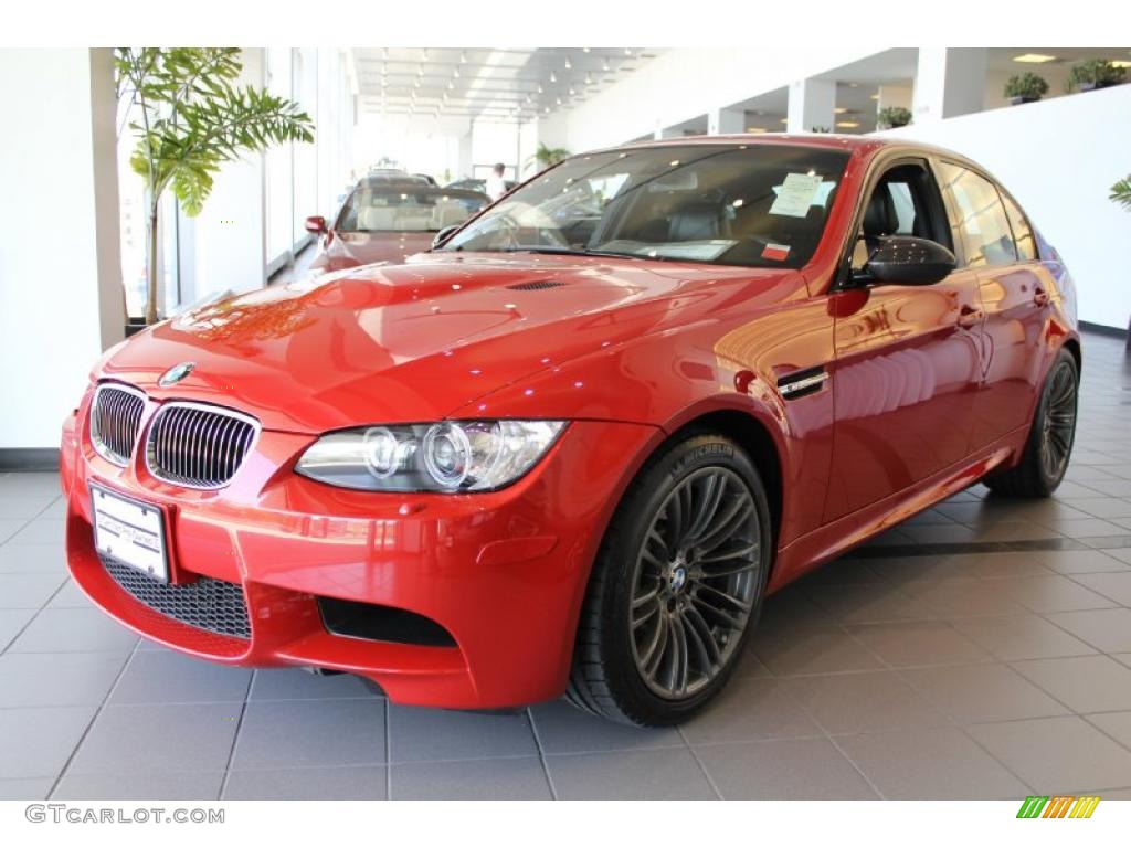 2008 M3 Sedan - Melbourne Red Metallic / Black photo #1