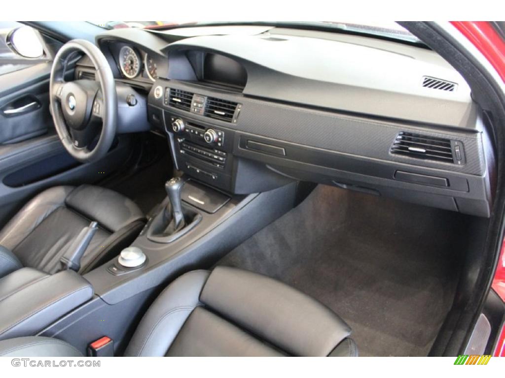 2008 BMW M3 Sedan Black Dashboard Photo #48570668