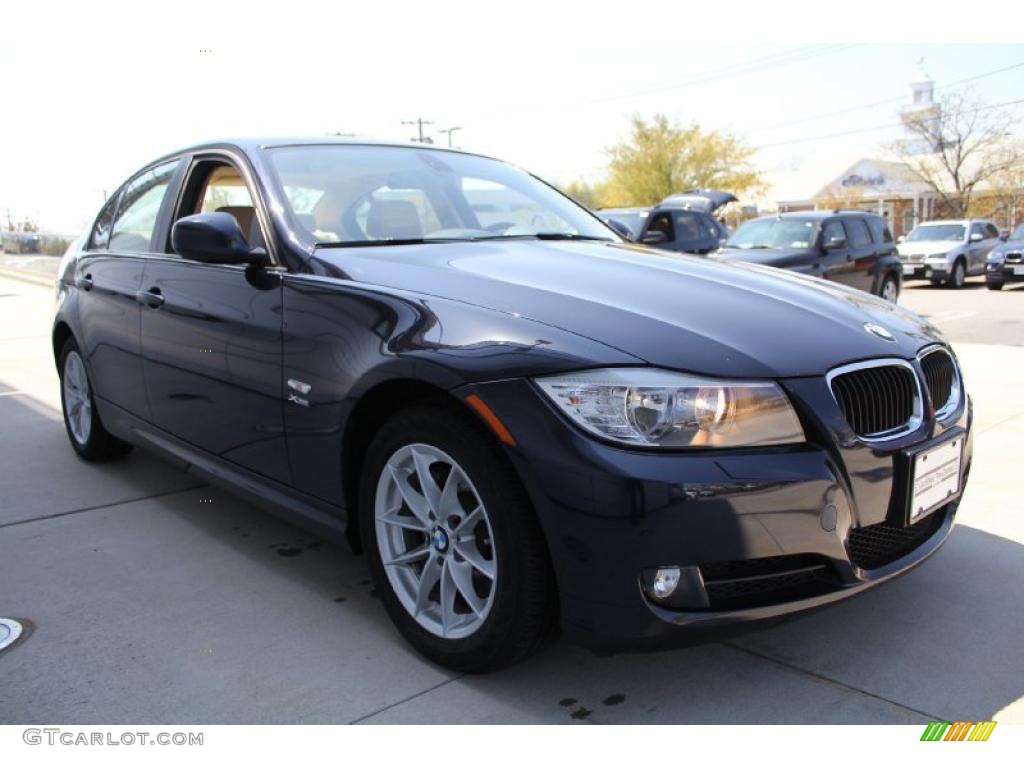 2010 3 Series 328i xDrive Sedan - Monaco Blue Metallic / Beige photo #7