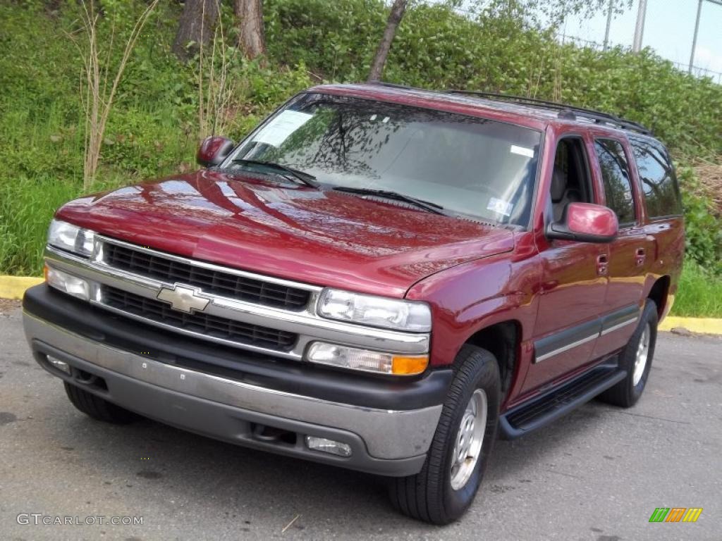 2001 Suburban 1500 LT 4x4 - Redfire Metallic / Light Gray/Neutral photo #2