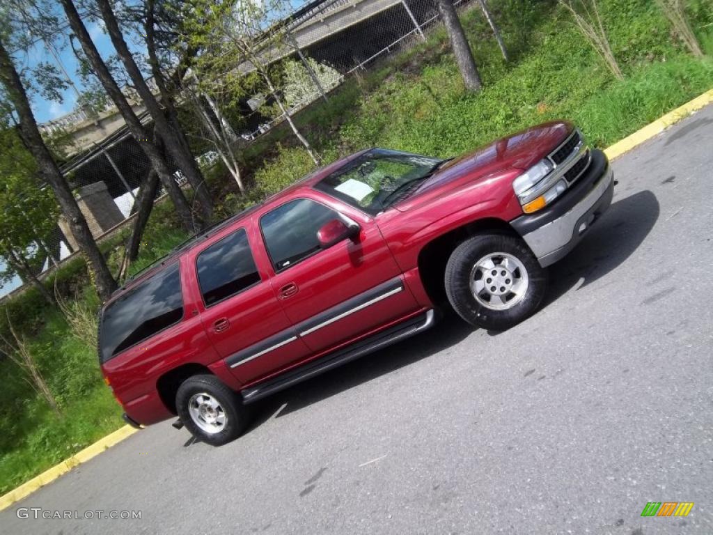 2001 Suburban 1500 LT 4x4 - Redfire Metallic / Light Gray/Neutral photo #28