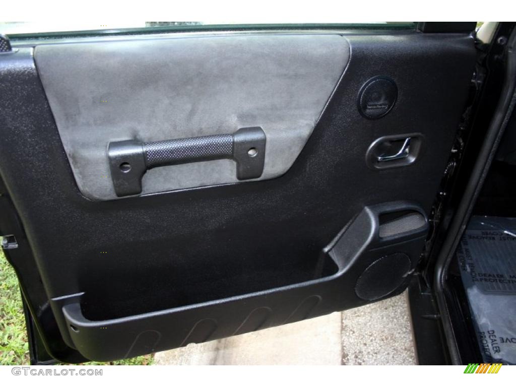 2004 Land Rover Discovery HSE Black Door Panel Photo #48572762