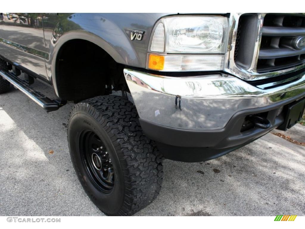 2004 F250 Super Duty FX4 SuperCab 4x4 - Dark Shadow Grey Metallic / Medium Flint photo #17