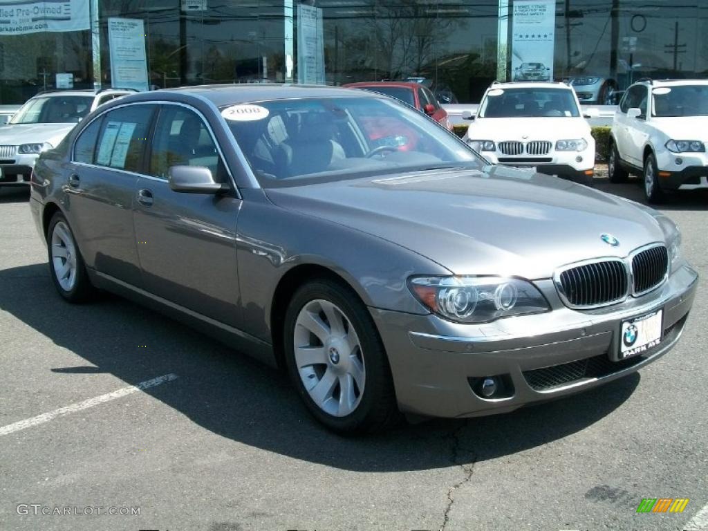 2008 7 Series 750Li Sedan - Sterling Grey Metallic / Flannel Grey photo #3