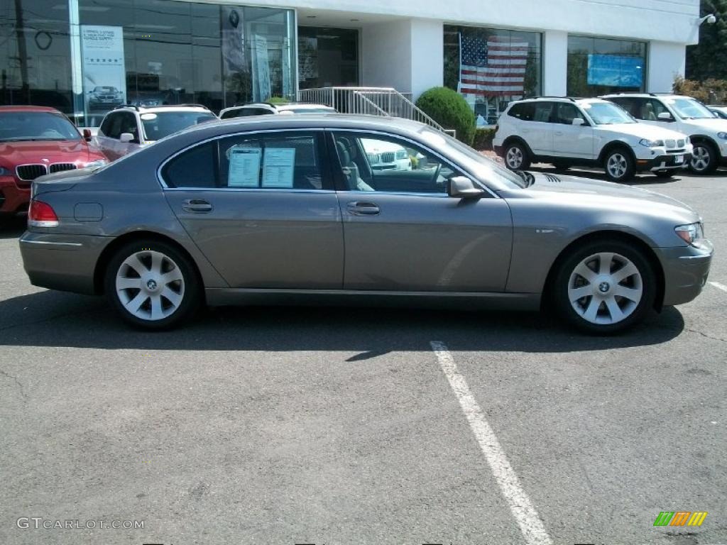 2008 7 Series 750Li Sedan - Sterling Grey Metallic / Flannel Grey photo #4