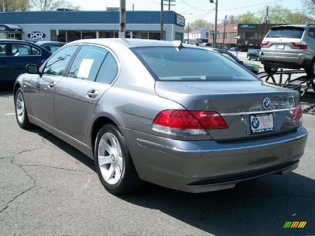 2008 7 Series 750Li Sedan - Sterling Grey Metallic / Flannel Grey photo #7