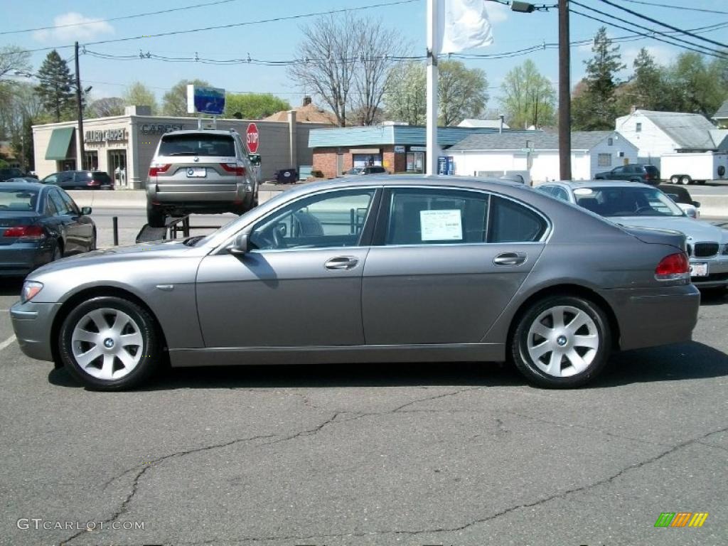 2008 7 Series 750Li Sedan - Sterling Grey Metallic / Flannel Grey photo #8