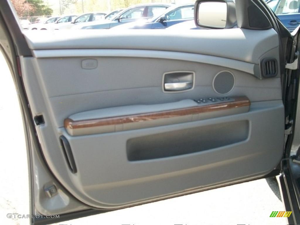 2008 7 Series 750Li Sedan - Sterling Grey Metallic / Flannel Grey photo #9