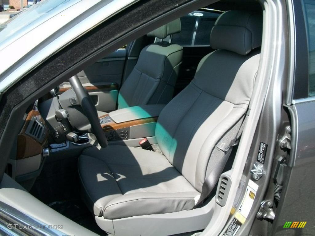 2008 7 Series 750Li Sedan - Sterling Grey Metallic / Flannel Grey photo #12