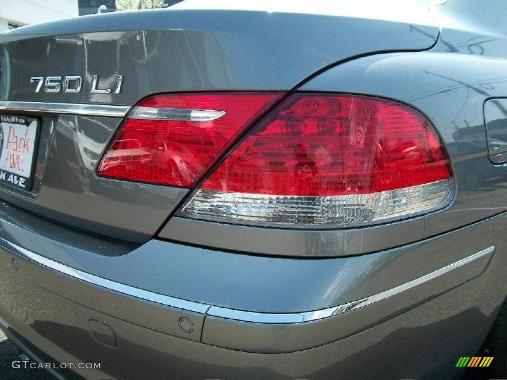 2008 7 Series 750Li Sedan - Sterling Grey Metallic / Flannel Grey photo #22
