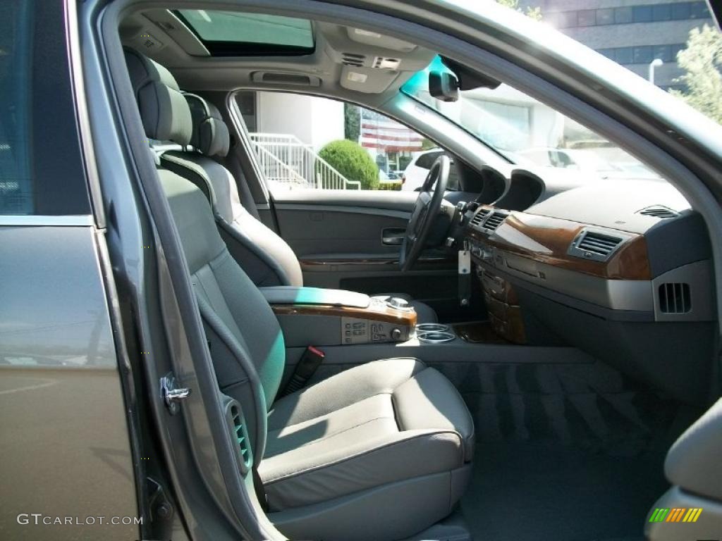 2008 7 Series 750Li Sedan - Sterling Grey Metallic / Flannel Grey photo #27