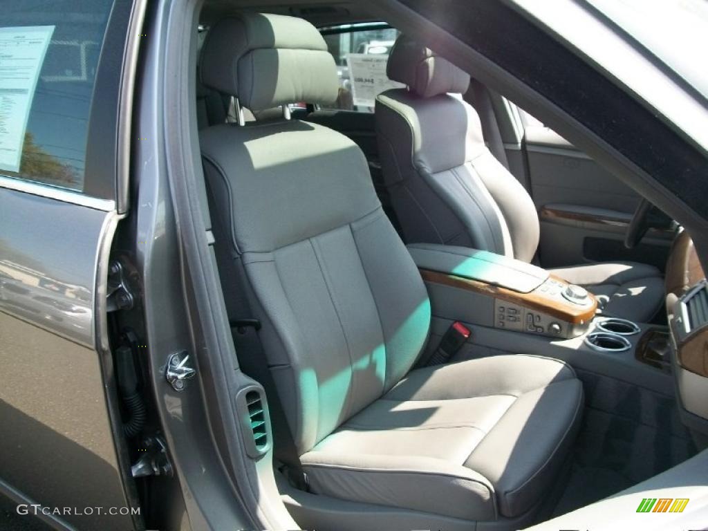 2008 7 Series 750Li Sedan - Sterling Grey Metallic / Flannel Grey photo #28