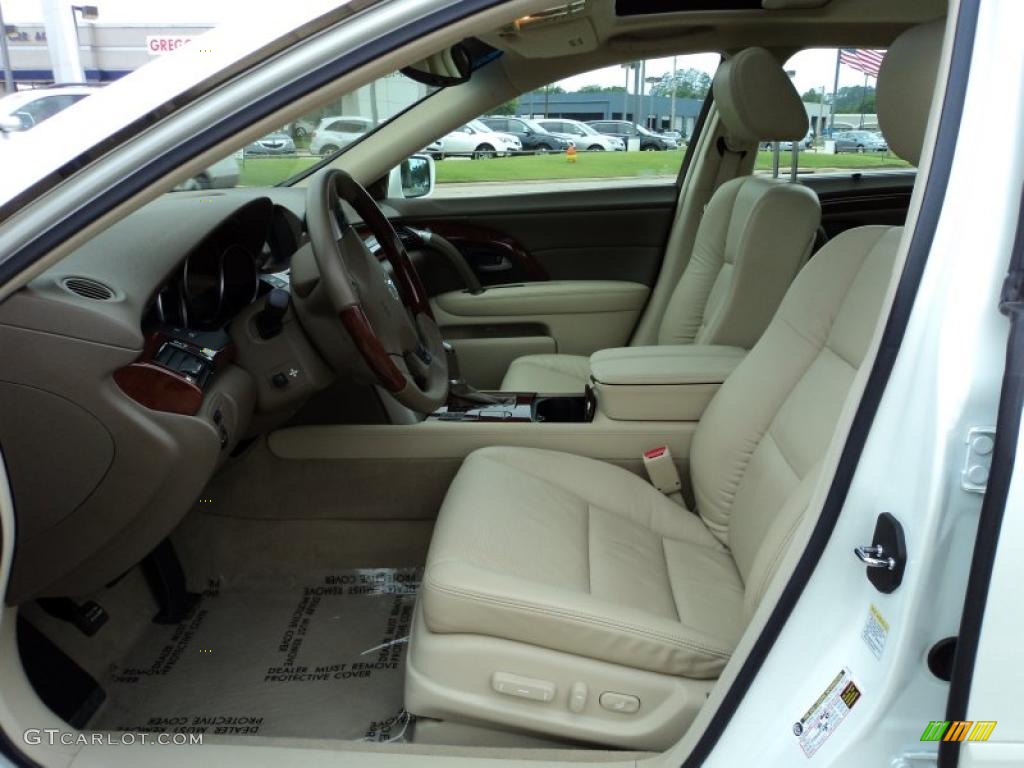 Parchment Interior 2009 Acura RL 3.7 AWD Sedan Photo #48576155