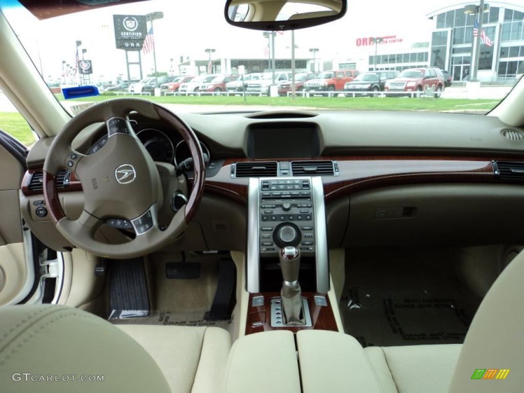 2009 Acura RL 3.7 AWD Sedan Parchment Dashboard Photo #48576179