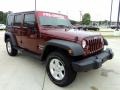 Red Rock Crystal Pearl 2010 Jeep Wrangler Unlimited Sport 4x4 Exterior