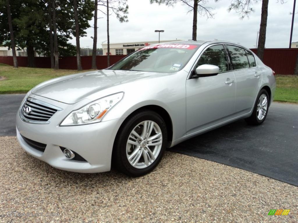 2010 G 37 Sedan - Liquid Platinum / Stone photo #1